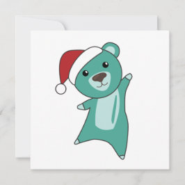 Kleurrijke Beren Beer kerstwinterdieren Kaart