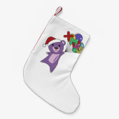 Kleurrijke Beren Beer kerstwinterdieren Kleine Kerstsok (Voorkant (Hangend))