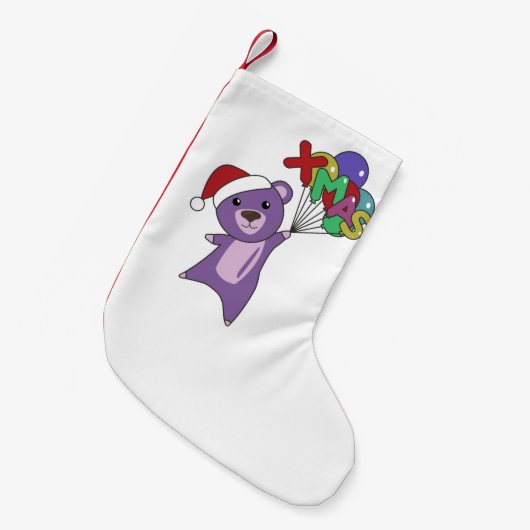 Kleurrijke Beren Beer kerstwinterdieren Kleine Kerstsok (Voorkant (Hangend))