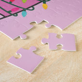 Kleurrijke Beren Beer kerstwinterdieren Legpuzzel (Zijkant)