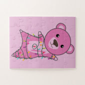 Kleurrijke Beren Beer kerstwinterdieren Legpuzzel (Horizontaal)