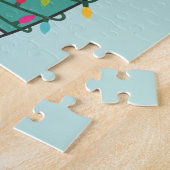 Kleurrijke Beren Beer kerstwinterdieren Legpuzzel (Zijkant)