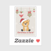 Kleurrijke Beren Beer kerstwinterdieren Sticker (Vel)