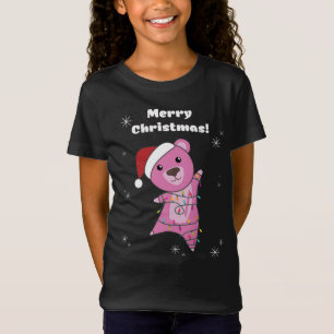 Kleurrijke Beren Beer kerstwinterdieren T-shirt
