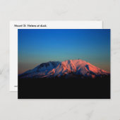 Kleurrijke berg Saint Helens op het Briefkaart Dus (Voorkant / Achterkant)