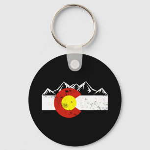 Kleurrijke bergen van Colorado Sleutelhanger