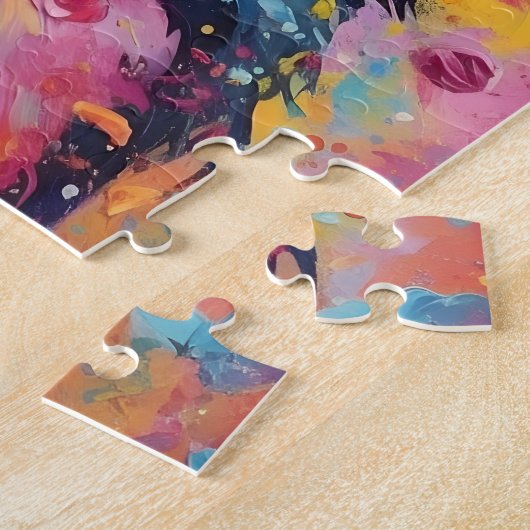 Kleurrijke Berner Berghond Legpuzzel (Zijkant)