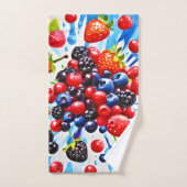 Kleurrijke Berry Fiesta Design Bad Handdoek (Handdoek)