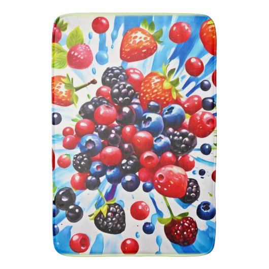 Kleurrijke Berry Fiesta Design Badmat (Voorkant Verticaal)