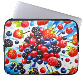 Kleurrijke Berry Fiesta Design Laptop Sleeve