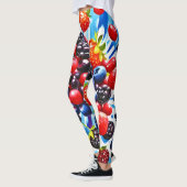Kleurrijke Berry Fiesta Design Leggings (Links)