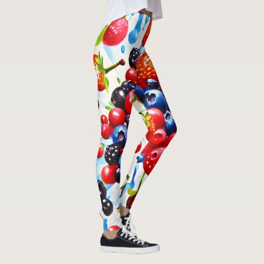 Kleurrijke Berry Fiesta Design Leggings (Rechts)