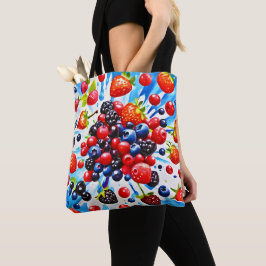 Kleurrijke Berry Fiesta Design Tote Bag