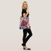Kleurrijke Berry Fiesta Design Tote Bag (Op model)