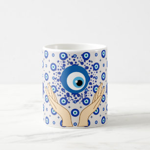 Kleurrijke bescherming tegen het boze oog, Nazar-a Koffiemok