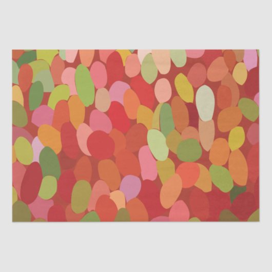 Kleurrijke bessen fruit tissuepapier (Voorkant)