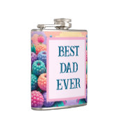 Kleurrijke bessen met beste vader ooit heupfles (Rechts)
