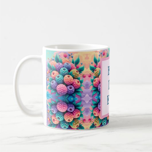 Kleurrijke bessen met beste vader ooit koffiemok (Links)