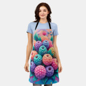 Kleurrijke bessen schort (Gedragen)