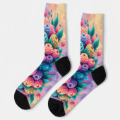 Kleurrijke bessen sokken (Links)