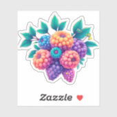 Kleurrijke bessen sticker (Vel)