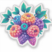 Kleurrijke bessen sticker (Voorkant)