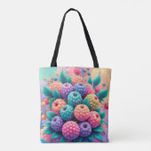 Kleurrijke bessen tote bag (Achterkant)