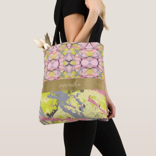 Kleurrijke bessen Verf Splash Tote Bag (Dichtbij)