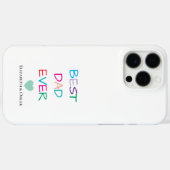 Kleurrijke "Best Dad Ever" - Leuk en oprecht cadea Case-Mate iPhone Case (Achterkant (horizontaal))
