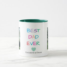 Kleurrijke "Best Dad Ever" - Leuk en oprecht cadea Mok