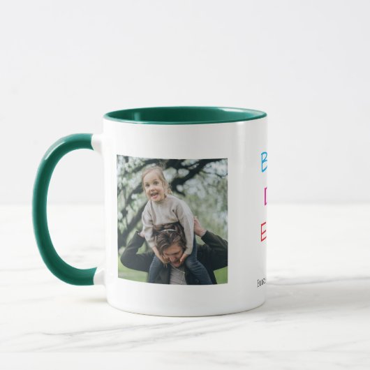 Kleurrijke "Best Dad Ever" - Leuk en oprecht cadea Mok (Links)