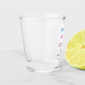 Kleurrijke "Best Dad Ever" - Leuk en oprecht cadea Shot Glas (Links)