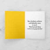 Kleurrijke Beste Leraar Kaart (Binnen)