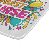 Kleurrijke Beste Nurse Cutting Board Snijplank (Hoek)
