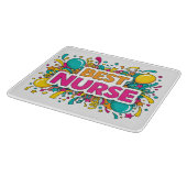 Kleurrijke Beste Nurse Cutting Board Snijplank (Hoek)