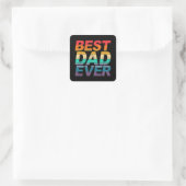 Kleurrijke beste papa ooit Vaderdag | STICKER (Tas)