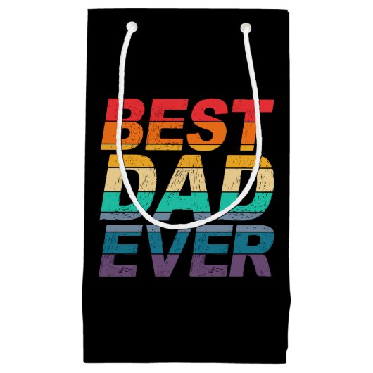 Kleurrijke beste vader ooit Vaderdag | Cadeautasje (Voorkant)