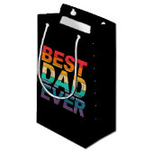 Kleurrijke beste vader ooit Vaderdag | Cadeautasje (Voorkant Gekanteld)