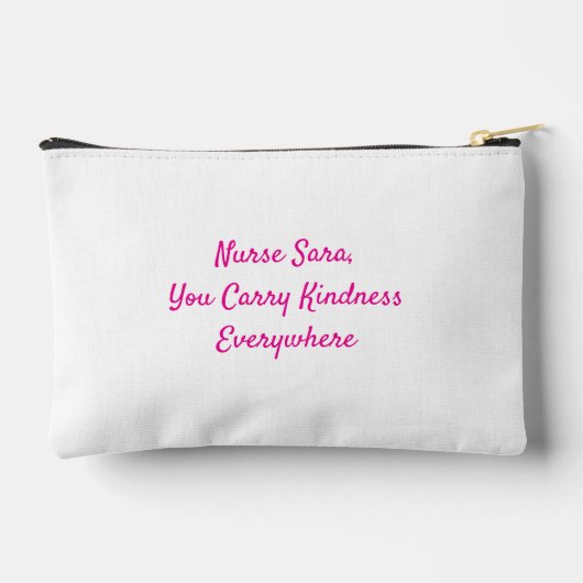 Kleurrijke Beste Verpleegkundige Cosmetische Tas (Achterkant)