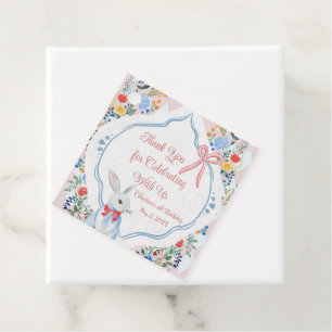 Kleurrijke betoverde Alice in Wonderland verjaarda Bedankjes Labels