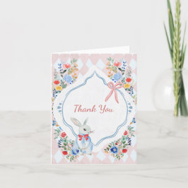 Kleurrijke Betoverde Alice in Wonderland Verjaarda Bedankkaart