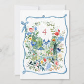 Kleurrijke betoverde Alice in Wonderland verjaarda Kaart (Achterkant)