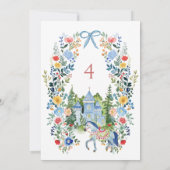 Kleurrijke betoverde Alice in Wonderland verjaarda Kaart (Achterkant)