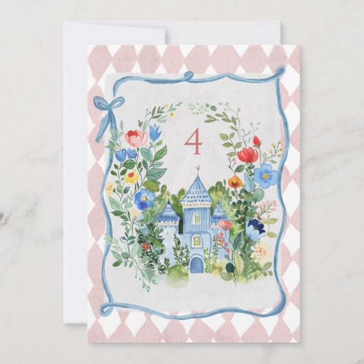 Kleurrijke betoverde Alice in Wonderland verjaarda Kaart (Achterkant)