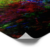 Kleurrijke betoverde bos fantasy landschap poster (Hoek)