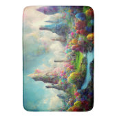 Kleurrijke betoverde buitenaardse Natuur Landscape Badmat (Voorkant Verticaal)
