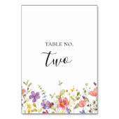 Kleurrijke betoverde charme wilde bloem bruiloft kaart (Achterkant)