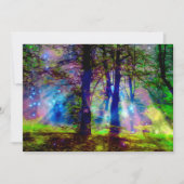 Kleurrijke betoverde Forest Rainbow Natuur Dank u Notitiekaartje (Voorkant)