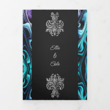 Kleurrijke betoverende bruiloft