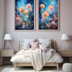 Kleurrijke betoverende onderwater🌊Life nr. 1 Poster